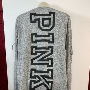 Victoria's Secret PINK Grey Long Sleeve Top